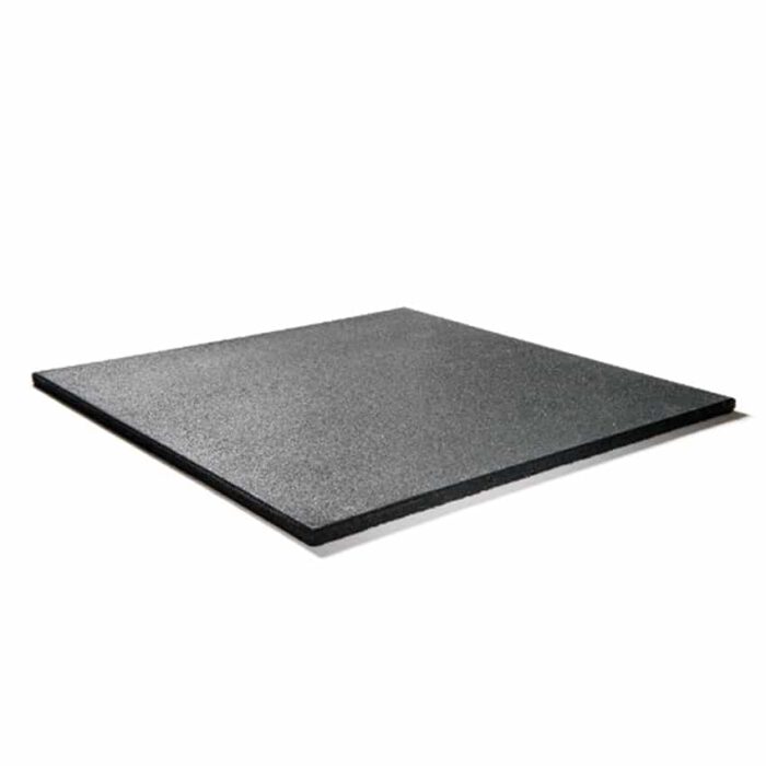 bos rubber fitnesstegel home 500x500x15mm zwart